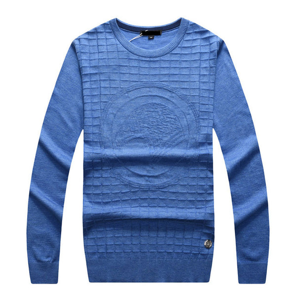 Billionaire wool Sweater men's 2019 new Fashion round neck casual commerce comfort embroidery M-5XL gentleman Free shipping
