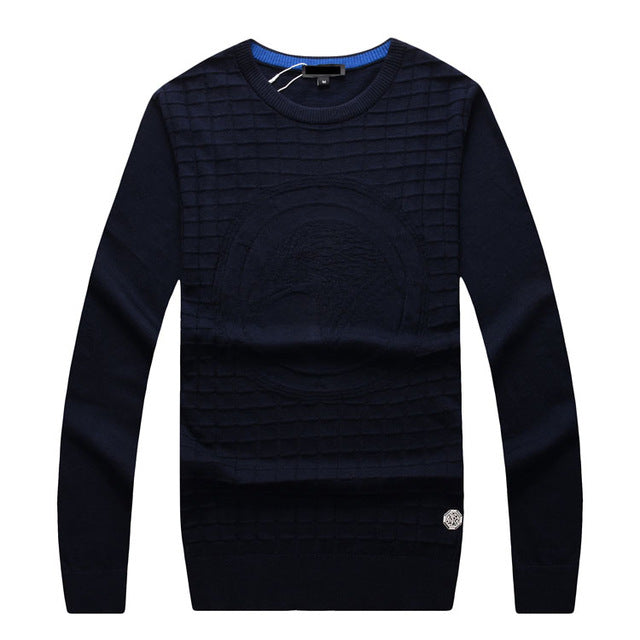 Billionaire wool Sweater men's 2019 new Fashion round neck casual commerce comfort embroidery M-5XL gentleman Free shipping