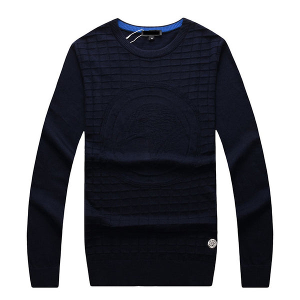 Billionaire wool Sweater men's 2019 new Fashion round neck casual commerce comfort embroidery M-5XL gentleman Free shipping