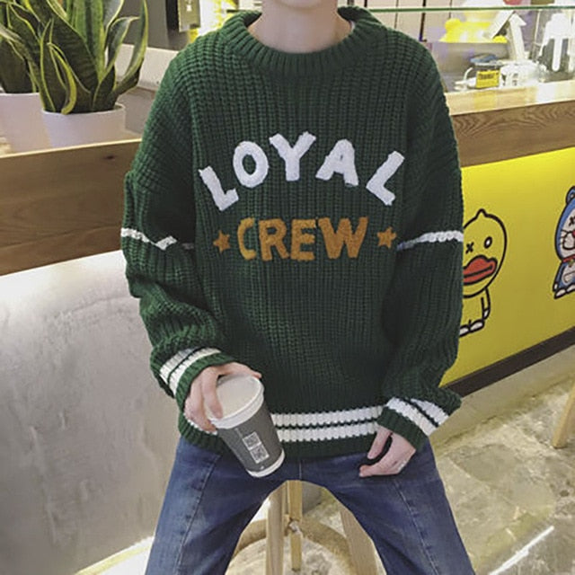 Korean Style Casual Cashmere Sweater Men Winter Pullovers Men Sweaters Turtleneck Plus Size Sweater Distressed Christmas Clothes