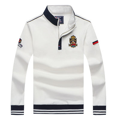 Classic Brand Men's Sweater Tace & Shark Embroidery turtleneck Sweater for Men Knitted Pullovers 2019 Christmas Sweater