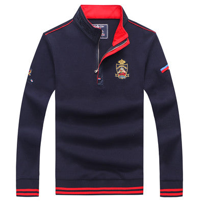 Fashion Brand Men's Sweater Tace & Shark Embroidery Winter iturtleneck Sweater for Men Knitted Pullovers 2019 Christmas Sweater