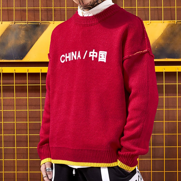 Warm Winter Men Knitted Sweater High Street China Autumn Pullover Men Wool Turtleneck Korean Style Christmas Sweater Sweaters