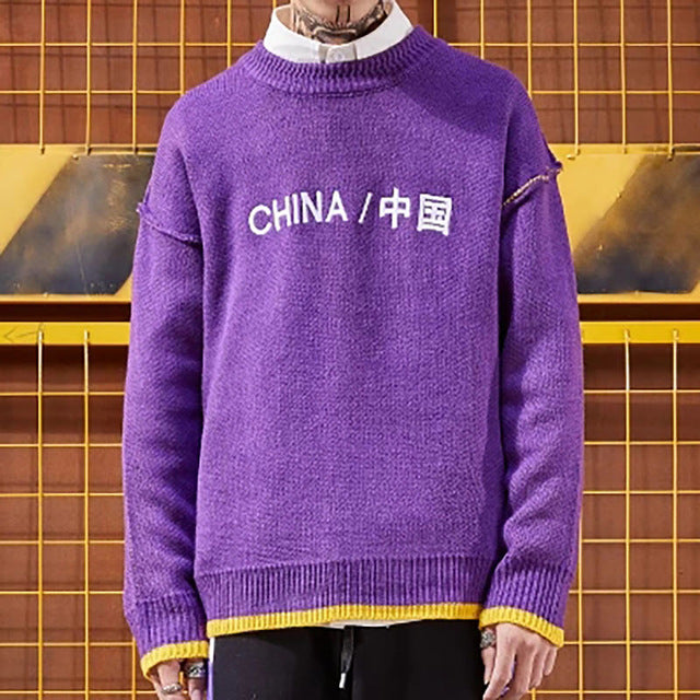 Warm Winter Men Knitted Sweater High Street China Autumn Pullover Men Wool Turtleneck Korean Style Christmas Sweater Sweaters