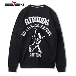 Seven7 Brand Rock Autumn Winter Mens Sweaters Wool Knitted Casual Male Christmas Sweater Warm Hip Hop Pullover Men Clothes