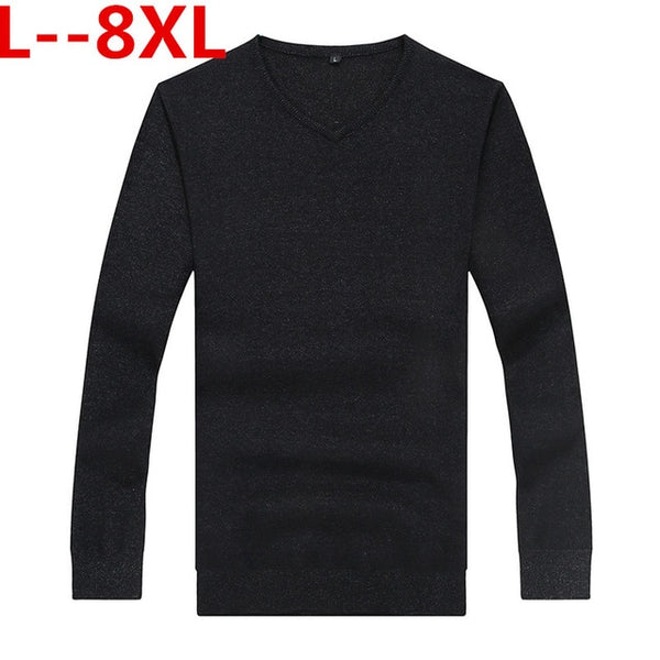 Plus size 8XL 6XL 5XL New Autumn Winter Mens Christmas Sweater Male Casual Wool Pullover Men Long Sleeve Mens Knitted Sweaters
