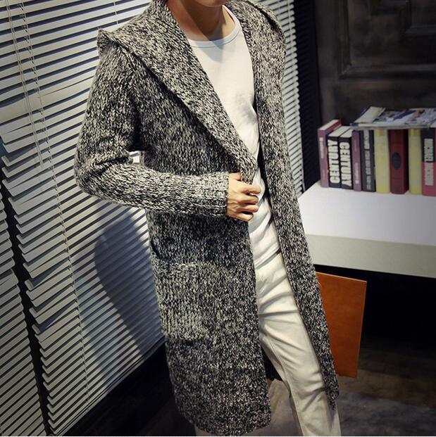 Sweater male winter long cardigans male mens sweaters 2018 christmas jumper for men winter warm sweaters for men KK2712