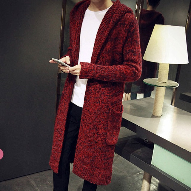 Sweater male winter long cardigans male mens sweaters 2018 christmas jumper for men winter warm sweaters for men KK2712