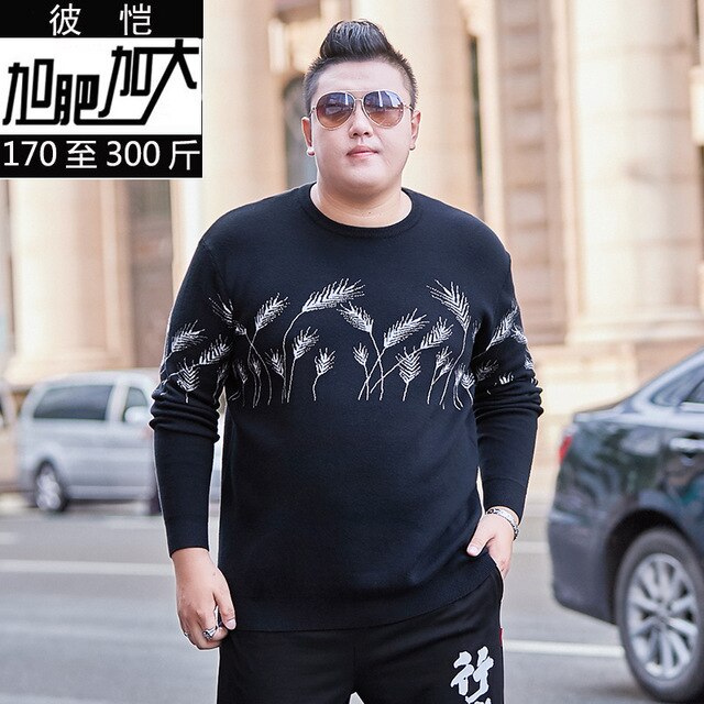 10XL 8XL 6XL 5XL Vertvie Mens Causal O Neck Sweater Printed Autumn Winter Christmas Pullover Knitted Jumper Sweaters Slim Fit