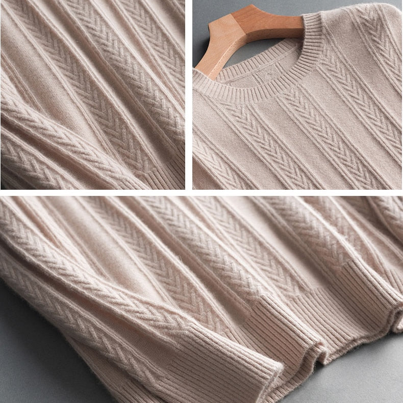 Men's O Neck Real 100% Cashmere Sweater Winter Autumn New Brand Cashmere Pullover For Man Long Sleeve Christmas Blusas Masculina