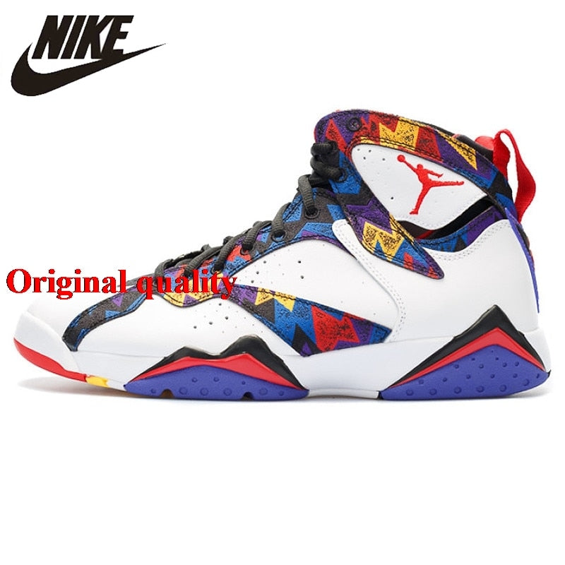 Air Jordan 7 Retro "Sweater" Men's Basketball Shoes Sneakers, Original Outdoor Comfort Sports Shoes 304775 142