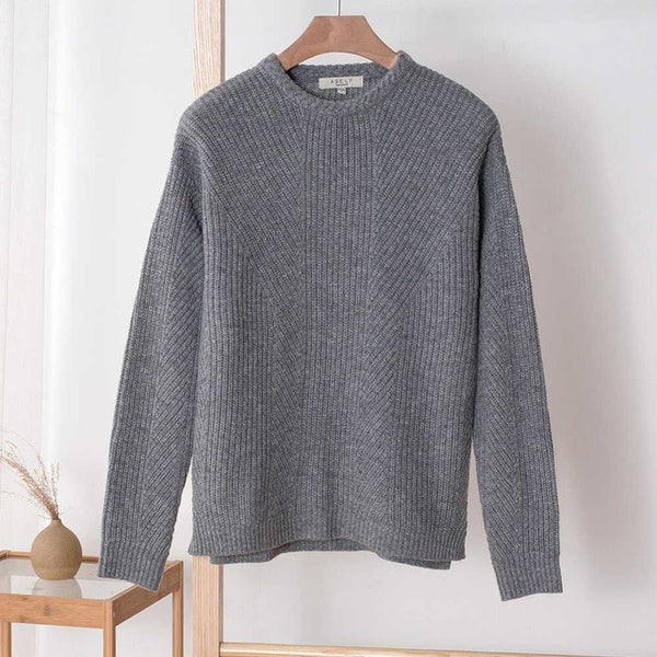 METERSBONWE New Autumn Winter Men Sweaters Long Sleeve Pullover Solid Color Fashion Korean Teen Sweater