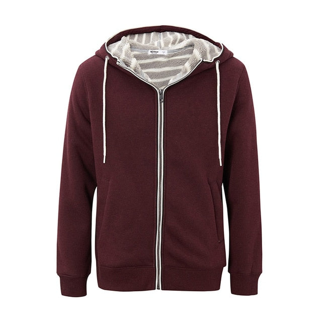 METERSBONWE New Winter Men Cotton Jacket Korean Version Plush Sweater Students Wear