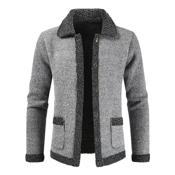Warm Men's Cardigans 2019 Winter New Cool Teen Sweaters Male Casual Knitted Cardigan for Men Plus Velvet Thickening Sweater Coat