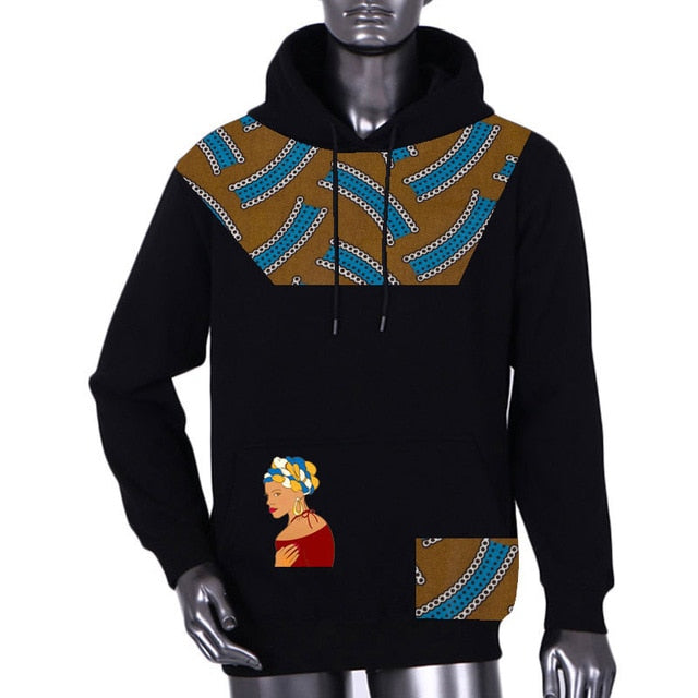 Men's sweater 2019 Autumn African Mens Clothing Long Sleeve Dashiki style Clothing pluz size 5XL African Print sweater WYN1007