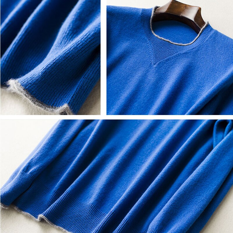 100 Cashmere Pure Men's Sweater O-Neck Striped Slim Fit Knitwear Mens Sweaters Pullovers Pullover Men Pull Homme Autumn Casual