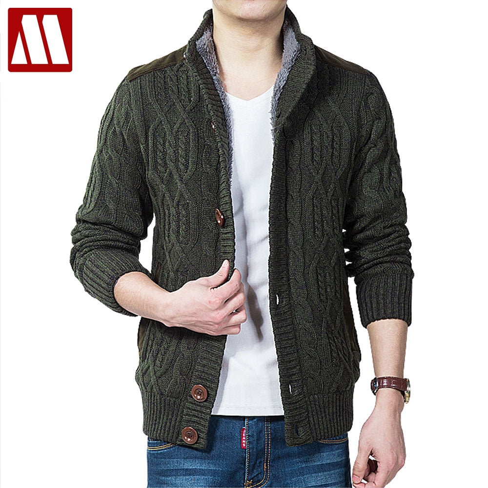 Man's Sweater Fashion Autumn Winter Wool Cardigans Men's Casual Thick Warm Sweater Coats Male 2019 Knitting Sweter Hombre S-3XL