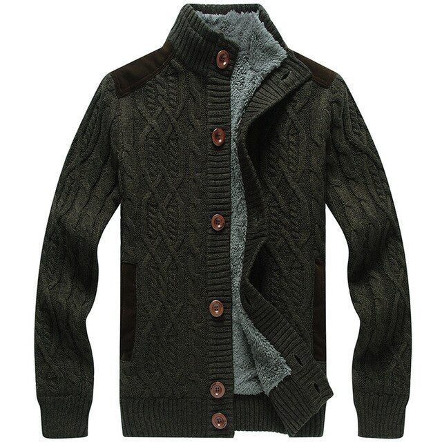 Man's Sweater Fashion Autumn Winter Wool Cardigans Men's Casual Thick Warm Sweater Coats Male 2019 Knitting Sweter Hombre S-3XL