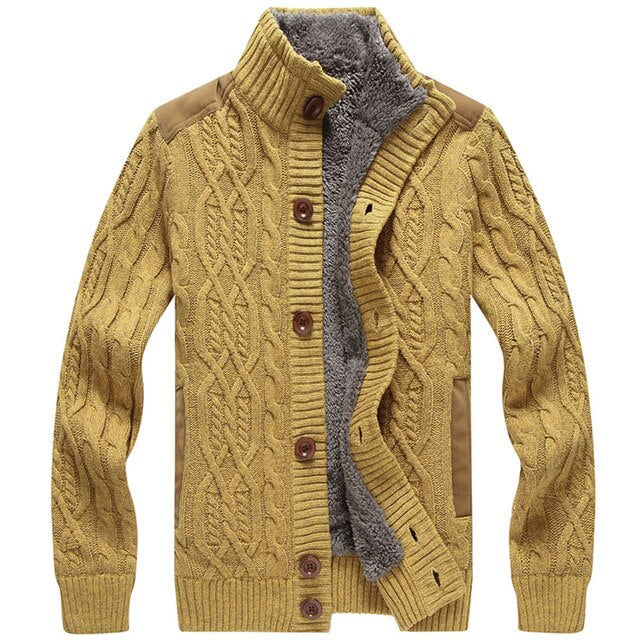 Man's Sweater Fashion Autumn Winter Wool Cardigans Men's Casual Thick Warm Sweater Coats Male 2019 Knitting Sweter Hombre S-3XL