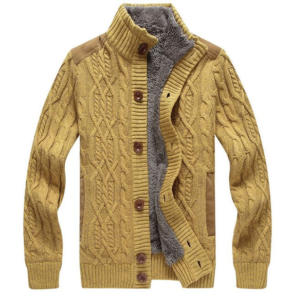 Man's Sweater Fashion Autumn Winter Wool Cardigans Men's Casual Thick Warm Sweater Coats Male 2019 Knitting Sweter Hombre S-3XL