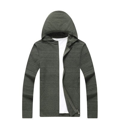 New Arrival Autumn Cardigan Men Fashion Hooded Collar Slim Fit Mens Sweaters Solid Color Men Cardigan Hombre