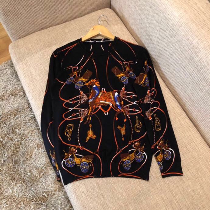 WD10557 Fashion Men's Sweaters 2019 Runway Luxury Brand European Design party style Men's Clothing
