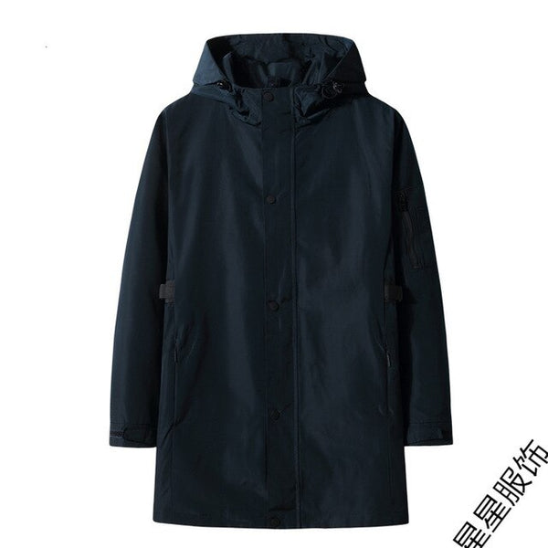 6XL 8XL 5XL men Jacket Winter Jackets mens Fashion Clothing Trench Coat Sweater Slim Long Sleeve Cardigan Warm coats male Outwea