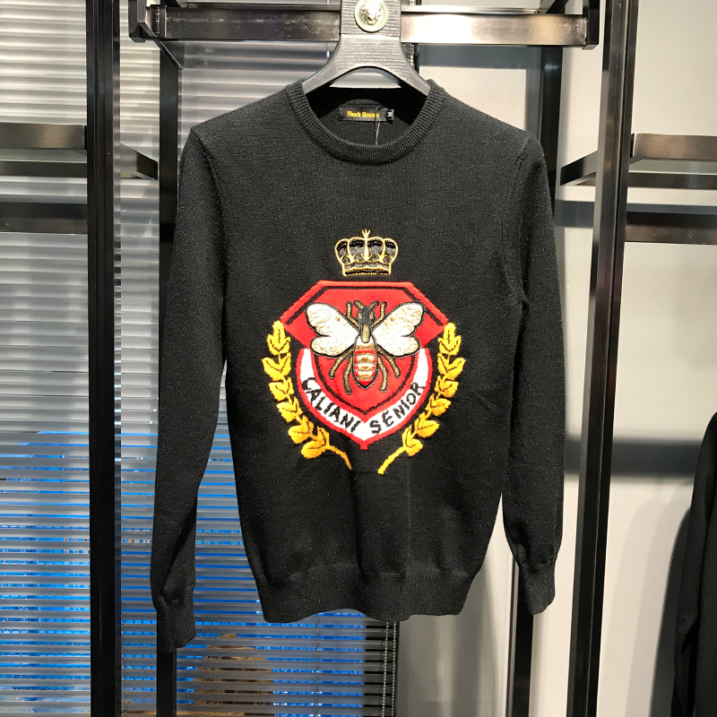 WD1019 Fashion Men's Sweaters 2019 Runway Luxury Brand European Design party style Men's Clothing