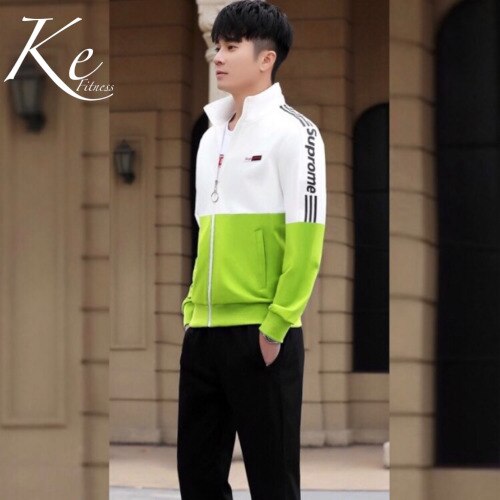 KE red tracksuit 3 piece thin sportswear large plus big size fitness men women sport set sweater wear suit couples autumn