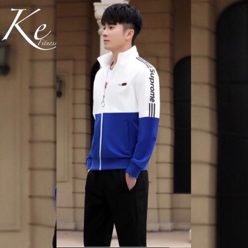 KE red tracksuit 3 piece thin sportswear large plus big size fitness men women sport set sweater wear suit couples autumn