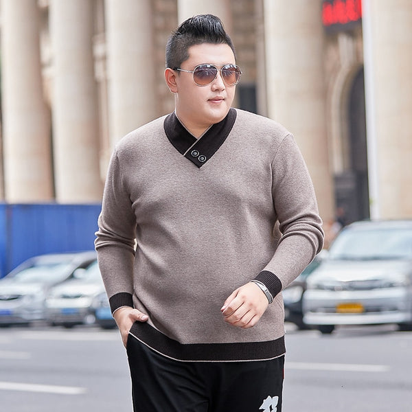 plus size 8XLHigh Quality Men Sweater Pullovers Casual Sweaters Men Large Size Outwear turtleneck Sweaters Winter Warm Sweaters