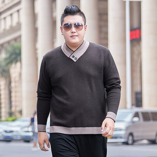 plus size 8XLHigh Quality Men Sweater Pullovers Casual Sweaters Men Large Size Outwear turtleneck Sweaters Winter Warm Sweaters