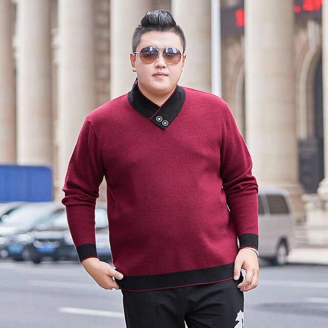 plus size 8XLHigh Quality Men Sweater Pullovers Casual Sweaters Men Large Size Outwear turtleneck Sweaters Winter Warm Sweaters