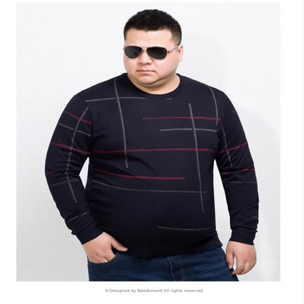 8XL 7XL 6XL 2018 Spring Winter New Sweater Men Slim Fit Knitted Pullover Men Fashion Plus Size High Quality Brand Sweater