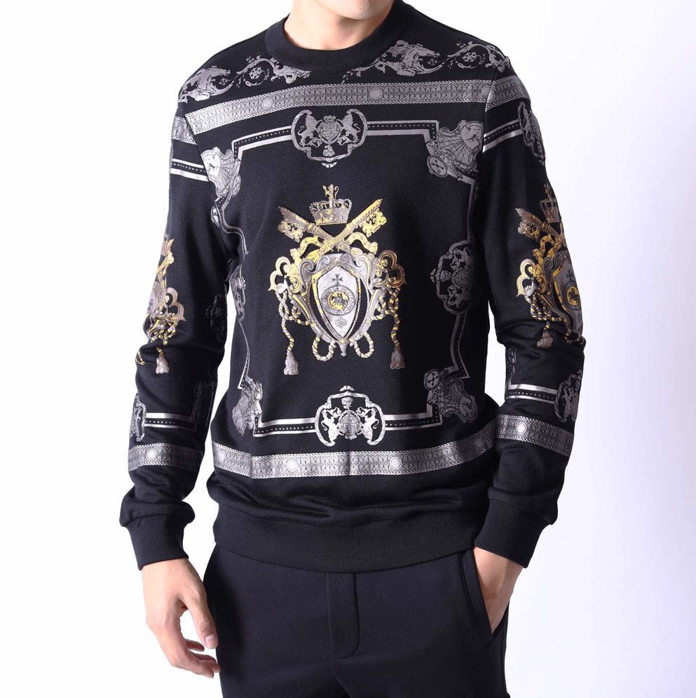 WD10455 Fashion Men's Sweaters 2019 Runway Luxury Brand European Design party style Men's Clothing