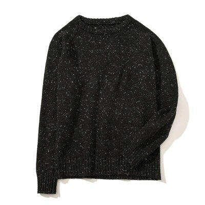 Plus Size 5XL Men Sweater Dot Designs Black Knitted Woolen Pullovers Male Autumn Winter Long Sleeve O-neck Slim Fit Sweater Boys