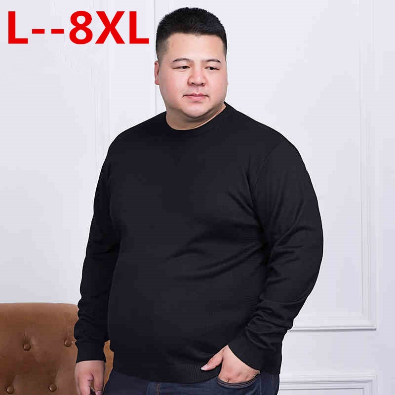 plus size 10XL 8XL 6XL 5XL Sweater Men 2018 Autumn Winter New Pullover Men Knitted Sweater Loose Fit Male Plus Size High Quality