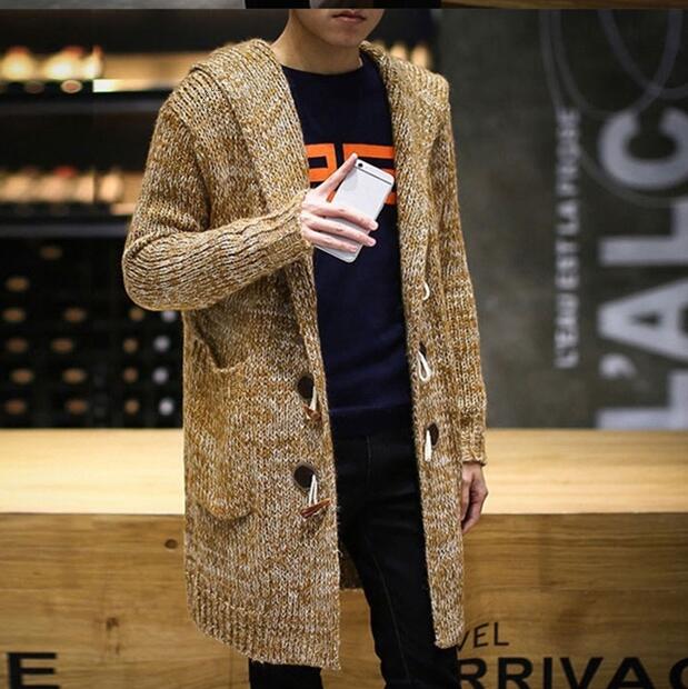 Sweater male winter long cardigans male mens sweaters 2018 christmas jumper for men winter warm sweaters for men KK2715