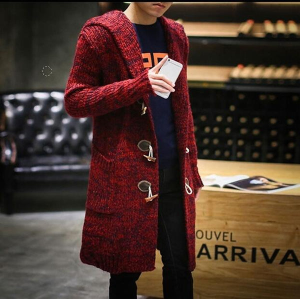 Sweater male winter long cardigans male mens sweaters 2018 christmas jumper for men winter warm sweaters for men KK2715