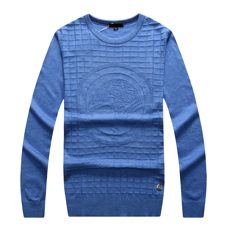 Billionaire wool Sweater men's 2019 new Fashion round neck casual commerce comfort embroidery M-5XL gentleman Free shipping