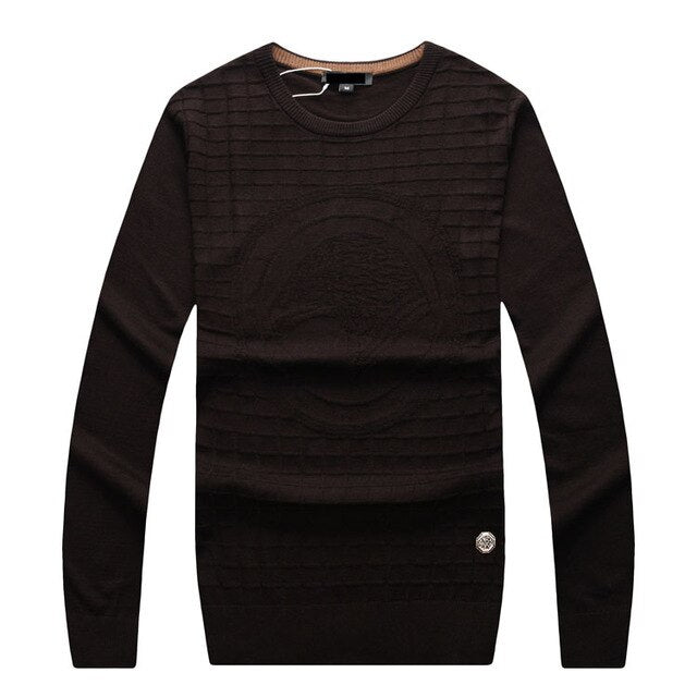 Billionaire wool Sweater men's 2019 new Fashion round neck casual commerce comfort embroidery M-5XL gentleman Free shipping