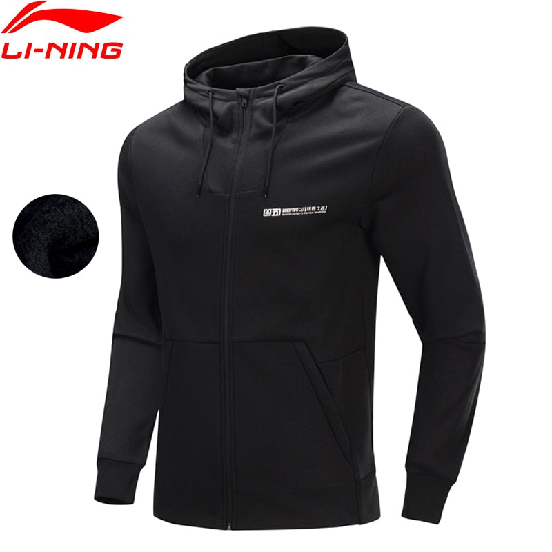 Li-Ning Men BAD FIVE Basketball Hoodie WARM AT Winter Fleece 65% Polyester 35% Cotton LiNing Sports Sweaters AWDP633 MWW1616