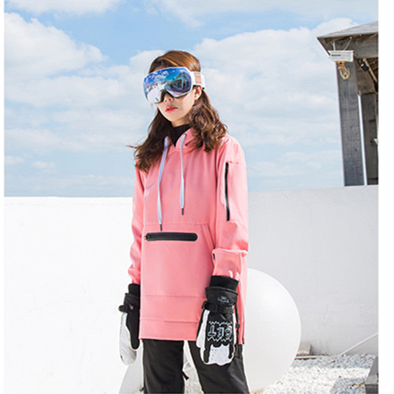 Hot Waterproof 10000 Men Women Skiing Jacket Outdoor Camping Hiking Windproof Sweater Soft Shell Ski Equipment Hooded Mask Coat
