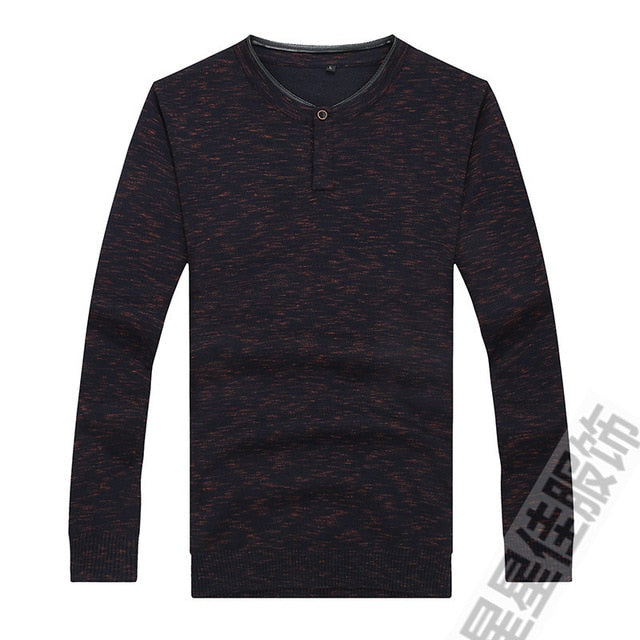 8XL 6XL 5XL 4X Winter Henley Neck Sweater Men Cashmere Pullover Christmas Sweater Mens Knitted Sweaters Pull Homme Jersey Hombre