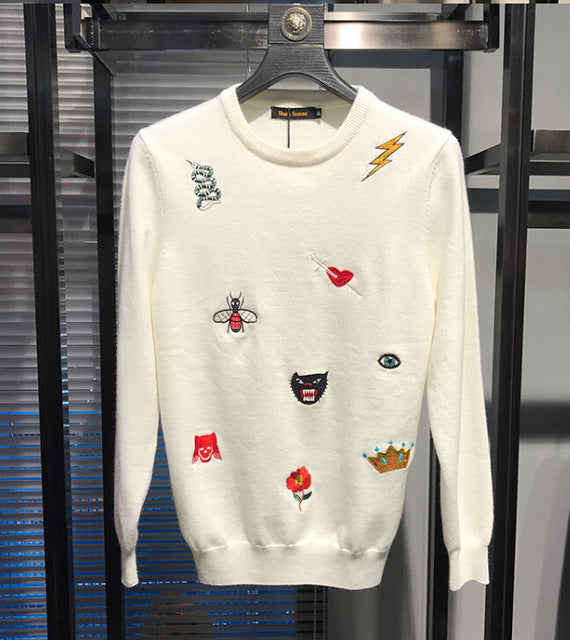 Mens Causal O Neck Sweater d Autumn Winter Christmas Pullover Knitted Jumper Sweaters Slim Fit Male Clothes