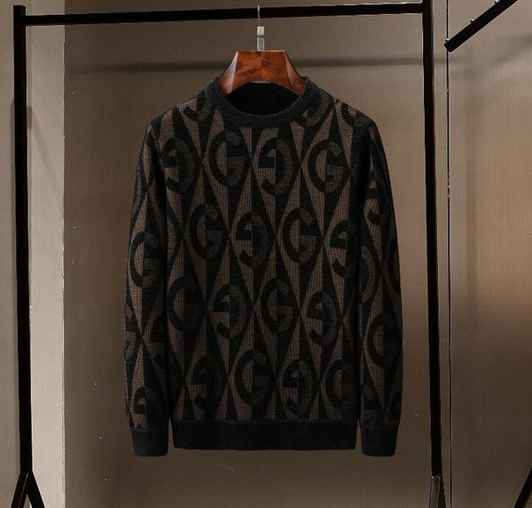 2019 new pullover casual knit sweater  men sweater  clothes Popular new pullover men  O-Neck 886699
