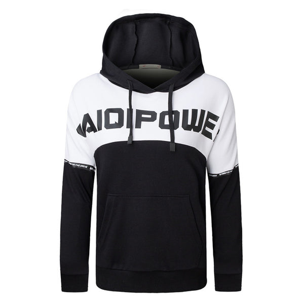 SAIQI 2018 Winter Two Color Spell Matching Men Trainning Exercise Sweaters Breathable Comfortable Male Hoodies Lover Wear178537