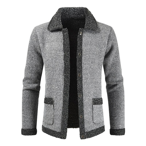 Warm Men's Cardigans 2019 Winter New Cool Teen Sweaters Male Casual Knitted Cardigan for Men Plus Velvet Thickening Sweater Coat