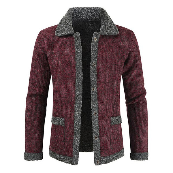 Warm Men's Cardigans 2019 Winter New Cool Teen Sweaters Male Casual Knitted Cardigan for Men Plus Velvet Thickening Sweater Coat