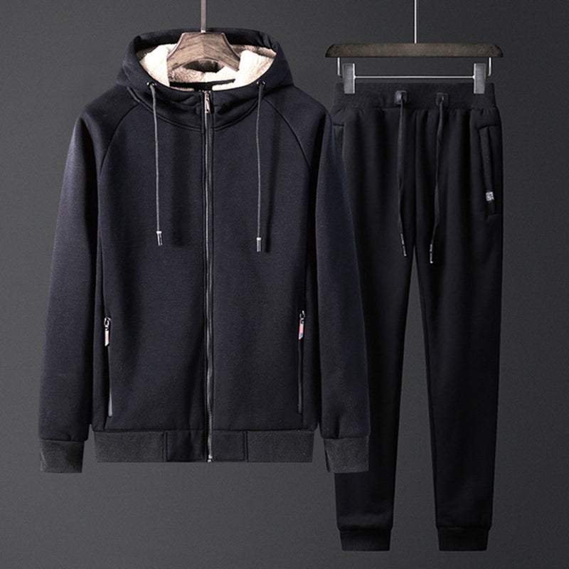 Men's winter new lambskin sweater coat 125kg tide fat plus velvet thick warm plus fertilizer plus code Wei pants casual sports